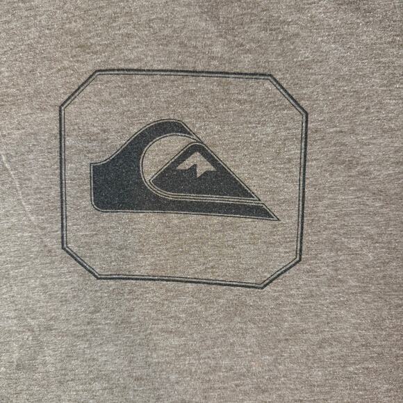 Quicksilver men’s brown vintage surfer shirt size large middle graphic y2k - Picture 3 of 7
